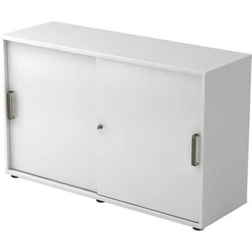HAMMERBACHER Schiebetürenschrank 120x40x74,8cm Weiß