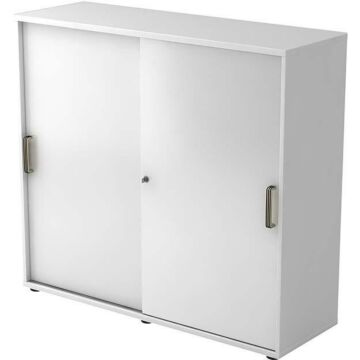 HAMMERBACHER Schiebetürenschrank 120x40x1100cm Weiß