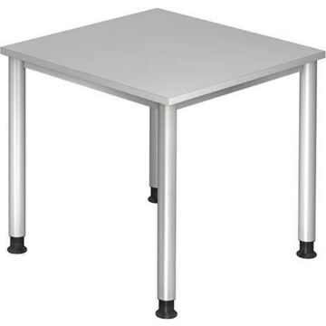 HAMMERBACHER Schreibtisch lichtgrau 800x800 mm H-Serie