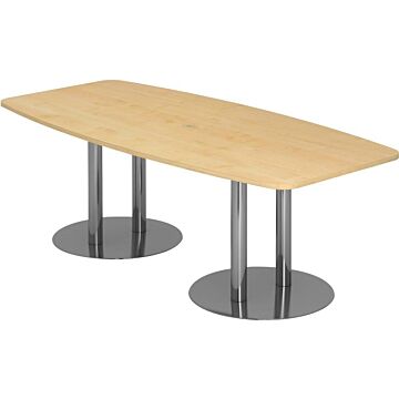 HAMMERBACHER Konferenztisch 220x103/83 Ahorn/Chrom