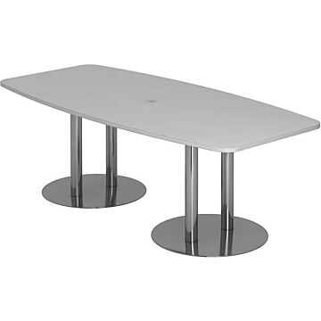 HAMMERBACHER Konferenztisch 220x103/83 Grau/Chrom