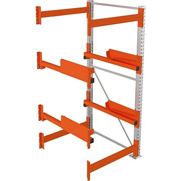 META Kabeltrommelregal, Anbaufeld verzinkt B900xT1100xH2200mm, Feldlast 4000kg