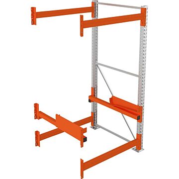 META Kabeltrommelregal, Anbaufeld verzinkt B1100xT1100xH2200mm, Feldlast 4000kg