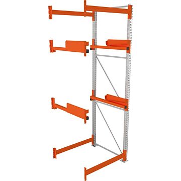 META Kabeltrommelregal, Anbaufeld verzinkt B1100xT1100xH3300mm, Feldlast 4000kg