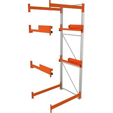 META Kabeltrommelregal, Anbaufeld verzinkt B1300xT1100xH3300mm, Feldlast 4000kg