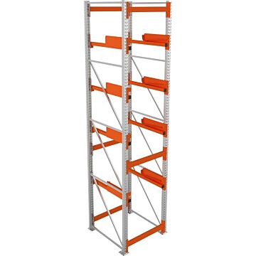 META Kabeltrommelregal, Grundfeld verzinkt B900xT1100xH4400mm, Feldlast 5500kg