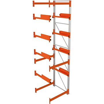 META Kabeltrommelregal, Anbaufeld verzinkt B1100xT1100xH4400mm, Feldlast 5500kg