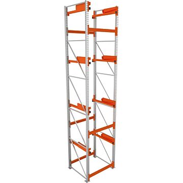 META Kabeltrommelregal, Grundfeld verzinkt B1100xT1100xH5500mm, Feldlast 5500kg
