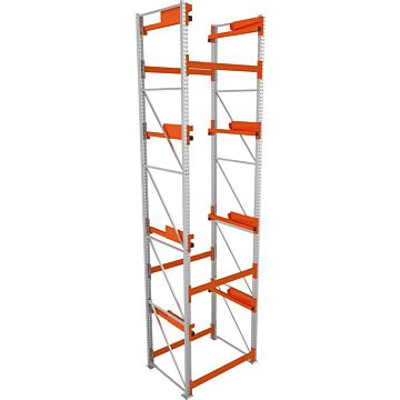 META Kabeltrommelregal, Grundfeld verzinkt B1300xT1100xH5500mm, Feldlast 5500kg