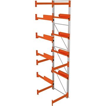 META Kabeltrommelregal, Anbaufeld verzinkt B900xT1100xH4400mm, Feldlast 5500kg