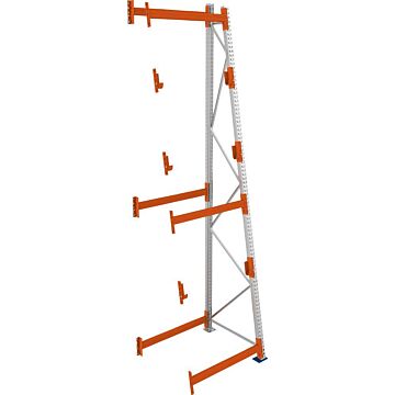 META A Ständer Kabeltrommel, Anbaufeld verzinkt B1100xT900xH4400mm, Feldlast 2250kg