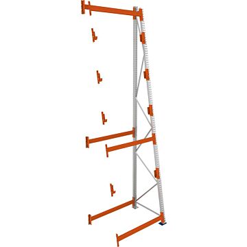 META A Ständer Kabeltrommel, Anbaufeld verzinkt B1300xT900xH4900mm, Feldlast 3000kg