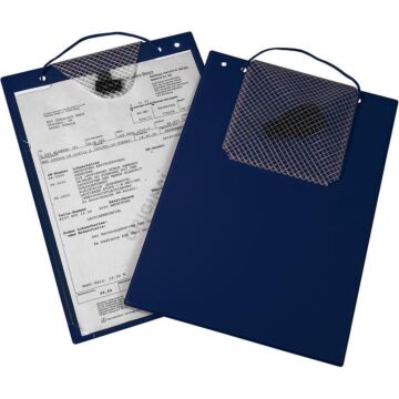 EICHNER Auftragstaschen Turbo A4 m. Schlüsselfach u. Klettverschluss 10 Stück, blau
