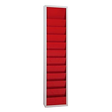 EICHNER Planungstafel für A4 Werkstatt, 1-reihig rot/grau B315xT74XH1278 mm