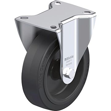 BLICKLE Bockrolle Rad-D125mm Gummi B-POEV 125G
