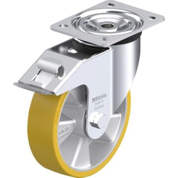 BLICKLE Lenkrolle m. Feststeller Rad-D180mm Polyurethan L-ALTH 180K-FI