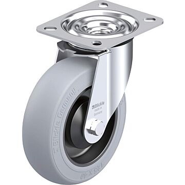 BLICKLE Lenkrolle Rad-D125mm Gummi LE-POES 125KA-SG