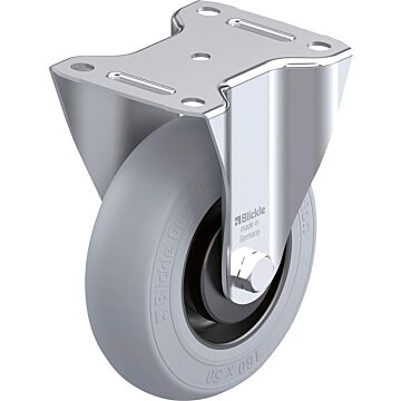 BLICKLE Bockrolle Rad-D160mm Gummi B-POES 160KA-SG