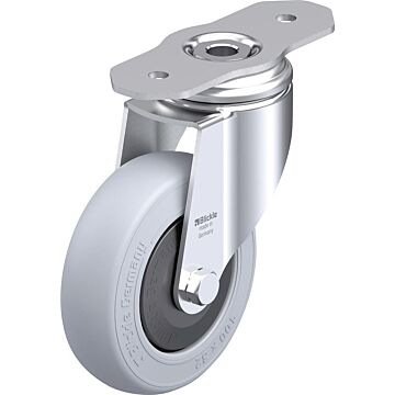 BLICKLE Lenkrolle Rad-D100mm Gummi LKPA-POES 102KF-29-SG