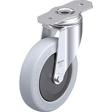 BLICKLE Lenkrolle Rad-D125mm Gummi LKPA-POES 127KF-29-SG