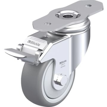 BLICKLE Lenkrolle m. Feststeller Rad-D80mm Gummi LKPA-TPA 80KF-29-FI