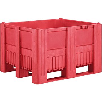 CRAEMER Palettenbox CB3 B1200 x T1000 x H760 mm 3 Kufen lebensmittelecht rot