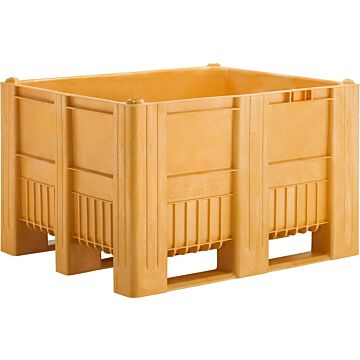 CRAEMER Palettenbox CB3 B1200 x T1000 x H760 mm 3 Kufen lebensmittelecht gelb