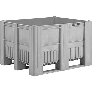CRAEMER Palettenbox CB3 B1200 x T1000 x H760 mm 3 Kufen lebensmittelecht hellgrau