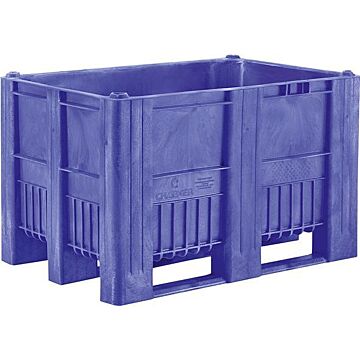 CRAEMER Palettenbox CB1 B1200 x T800 x H740 mm 3 Kufen lebensmittelecht blau
