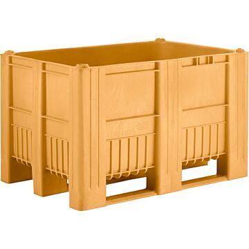 CRAEMER Palettenbox CB1 B1200 x T800 x H740 mm 3 Kufen lebensmittelecht gelb