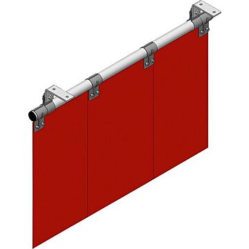 SINOTEC PVCSchweißerschutzlamelle rotbraun (T50) DIN EN ISO 25980 300mm (B) x 3mm