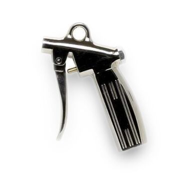 Blaspistole Alu-Druckguss vernickelt Serie 22 ohne Düse (Druckluftpistole), RIEGLER