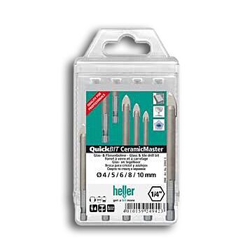 HELLER Glasbohrer Ceramicmaster-Satz 5-teilig