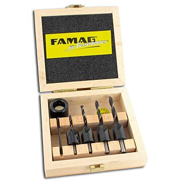 FAMAG Bohrer-Senker-Satz 4-teilig, im Holzkosten