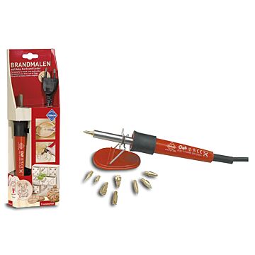 PEBARO Brandmalkolben-Set mit 9 Aufsätzen