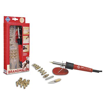 PEBARO Brandmal-Set mit 20 Aufsätzen
