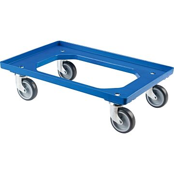 BS ALLZWECKROLLERSAMMLER MIT PLATTE TPR TK 250KG BLAU, BS ROLLEN