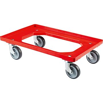 BS ALLZWECKROLLERSAMMLER T.-ROLLER MIT PLATTE TK 250KG TPR, ROT, BS ROLLEN