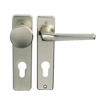 HOPPE Korridor-Kurzschild-Wechselgarnitur Serie London 54/227K/202KP/AP/113 PZ 72 mm Aluminium bronze F4