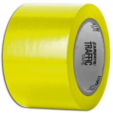 A.M.P.E.R.E Traffic Tape Standard 0,15 mm Dicke 75mm x 33m, gelb