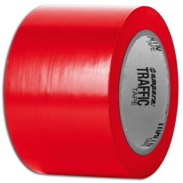 A.M.P.E.R.E Traffic Tape Standard 0,15 mm Dicke 75mm x 33m, rot