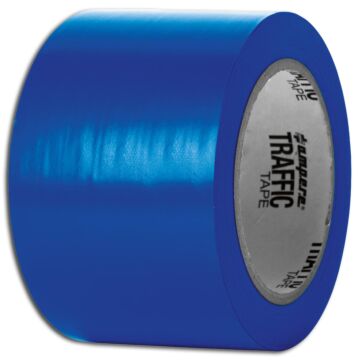 A.M.P.E.R.E Traffic Tape Standard 0,15 mm Dicke 75mm x 33m, blau