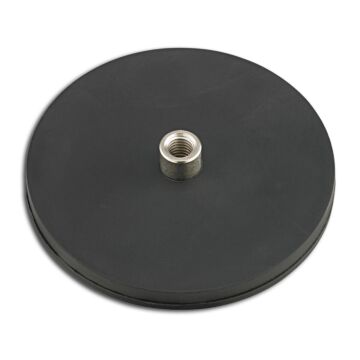 BELOH Flachgreifer-Magnet Gummi 22mm, mit Buchse M4