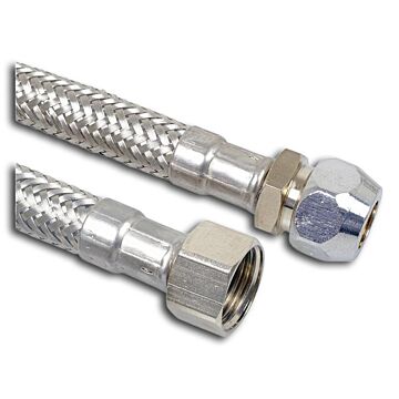KIRCHHOFF Tauchrohr Siphon, Chrom 1 1/4x 3/4Tx 200x32mm, mit Waschgeräteanschlu
