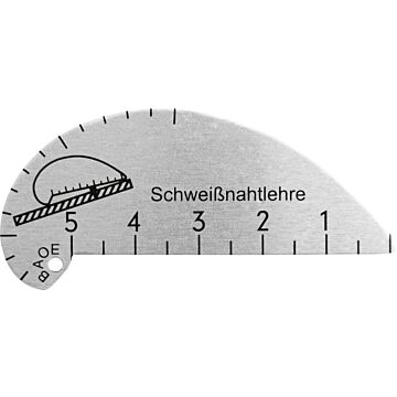 SCHWEIßNAHTLEHRE KURVENFÖRMIG, FORTIS