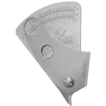 SCHWEIßNAHTLEHRE ROSTFREI 0,1MM, FORTIS