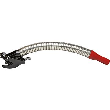 VALPRO Ausgießer - Benzin mit flexiblem Metallrohr rot / schwarz, für Kraftstoffkanister