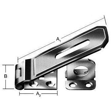 VORMANN Überfalle mit Öse, verzinkt, 200x50mm, Nr.25200Z