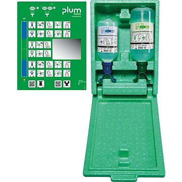 PLUM Augennotfallstation Duo pH neutral, mit Flaschen 1000/500ml