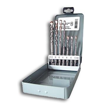 SDS-PLUS-BOHRER-SATZ 7-TEILIG, 5-12MM (HAMMERBOHRER), FORTIS